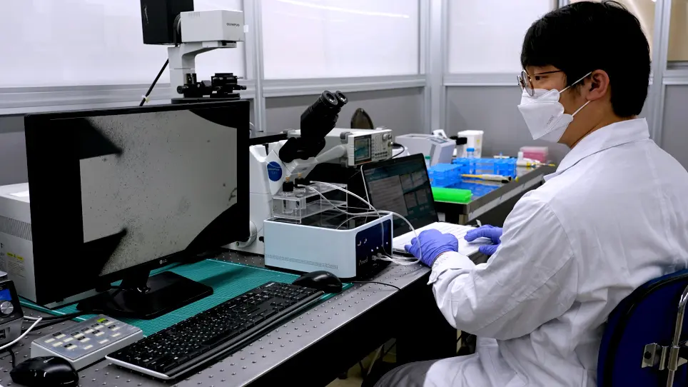 Acoustopforese microfluidica para flowthrough separação de bactérias gram-negativas usando Contas de Afinidade De Aptamer